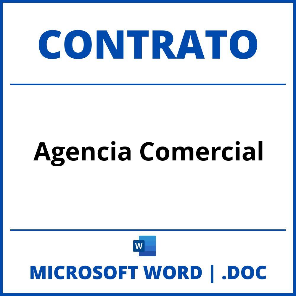 Contrato De Agencia Comercial