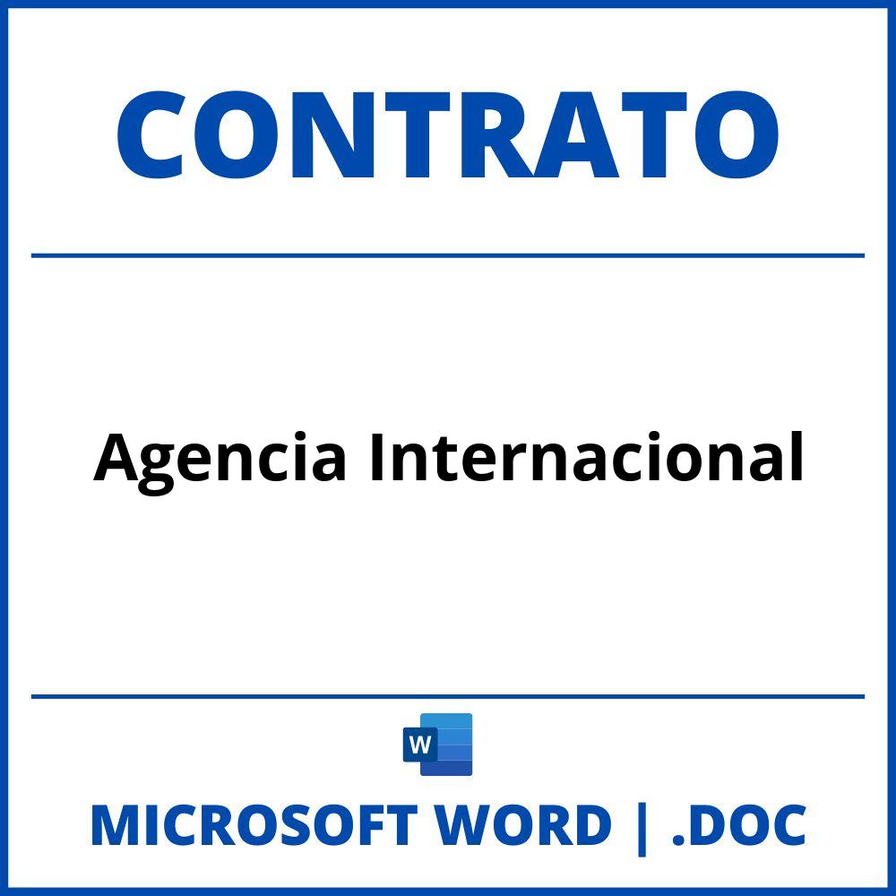 Contrato De Agencia Internacional