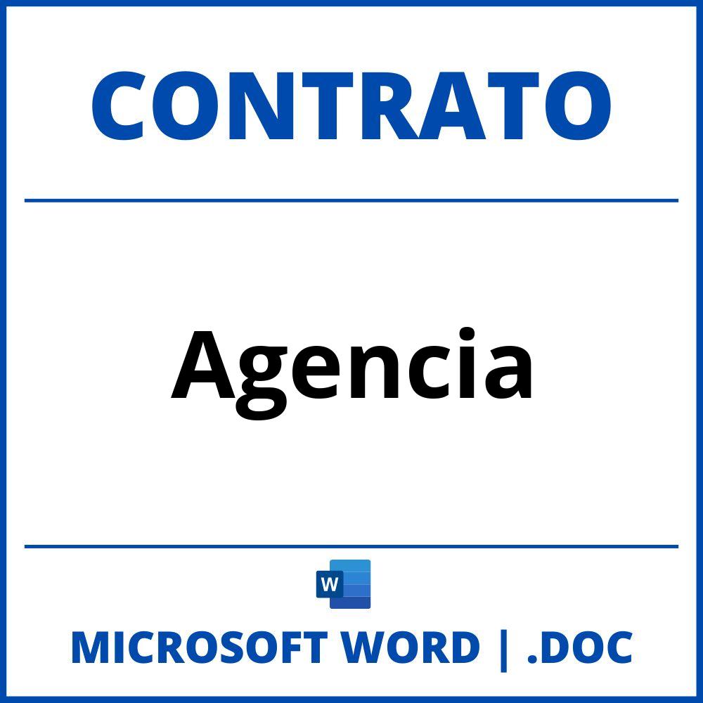 Contrato De Agencia