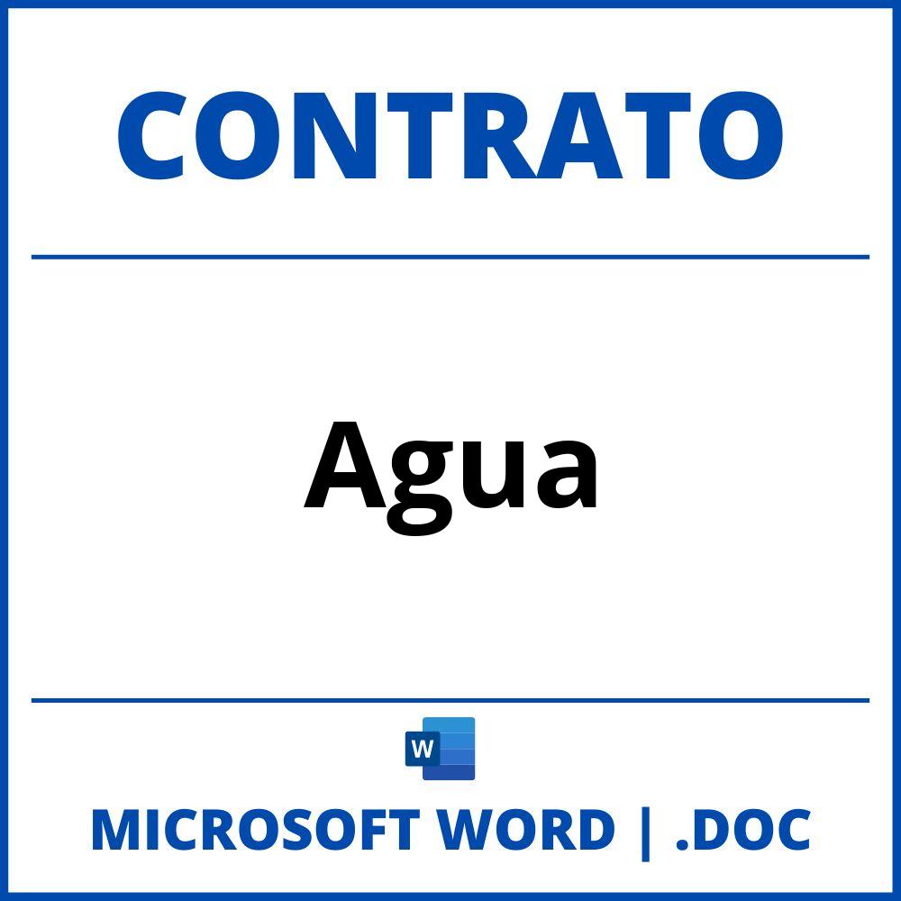 Contrato Agua