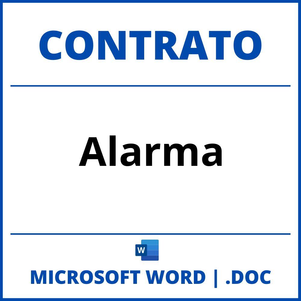 Contrato Alarma