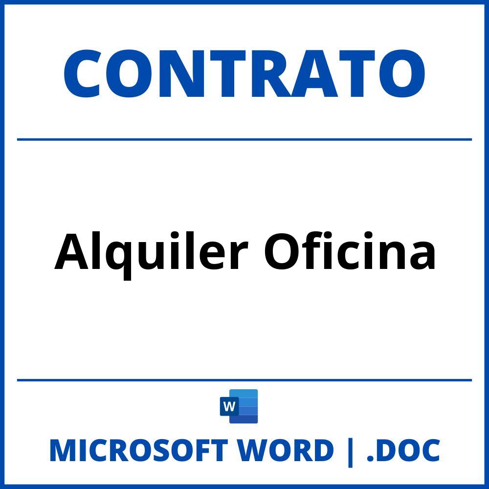 Contrato Alquiler Oficina