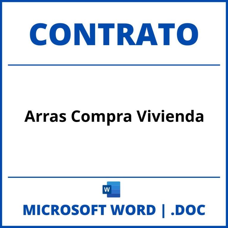 Contrato Arras Vehiculo Word