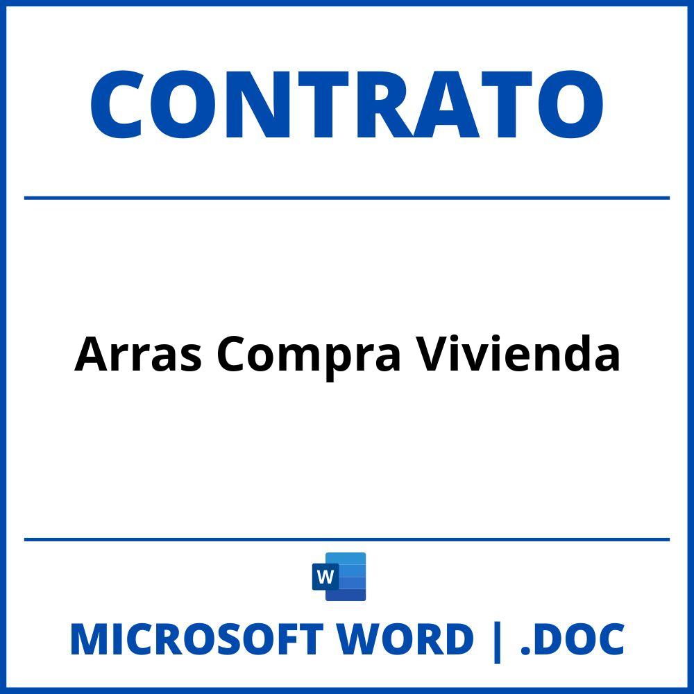 Contrato Arras Compra Vivienda