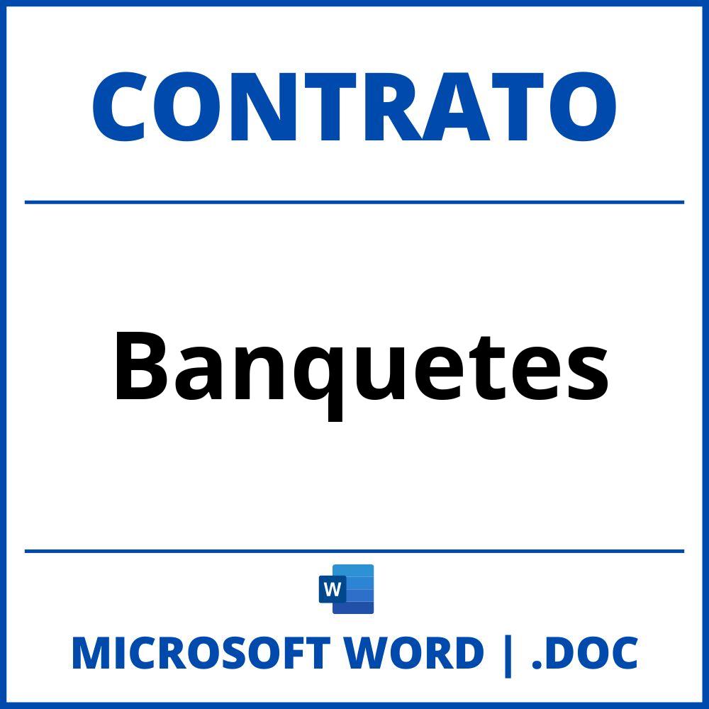 Contrato De Banquetes