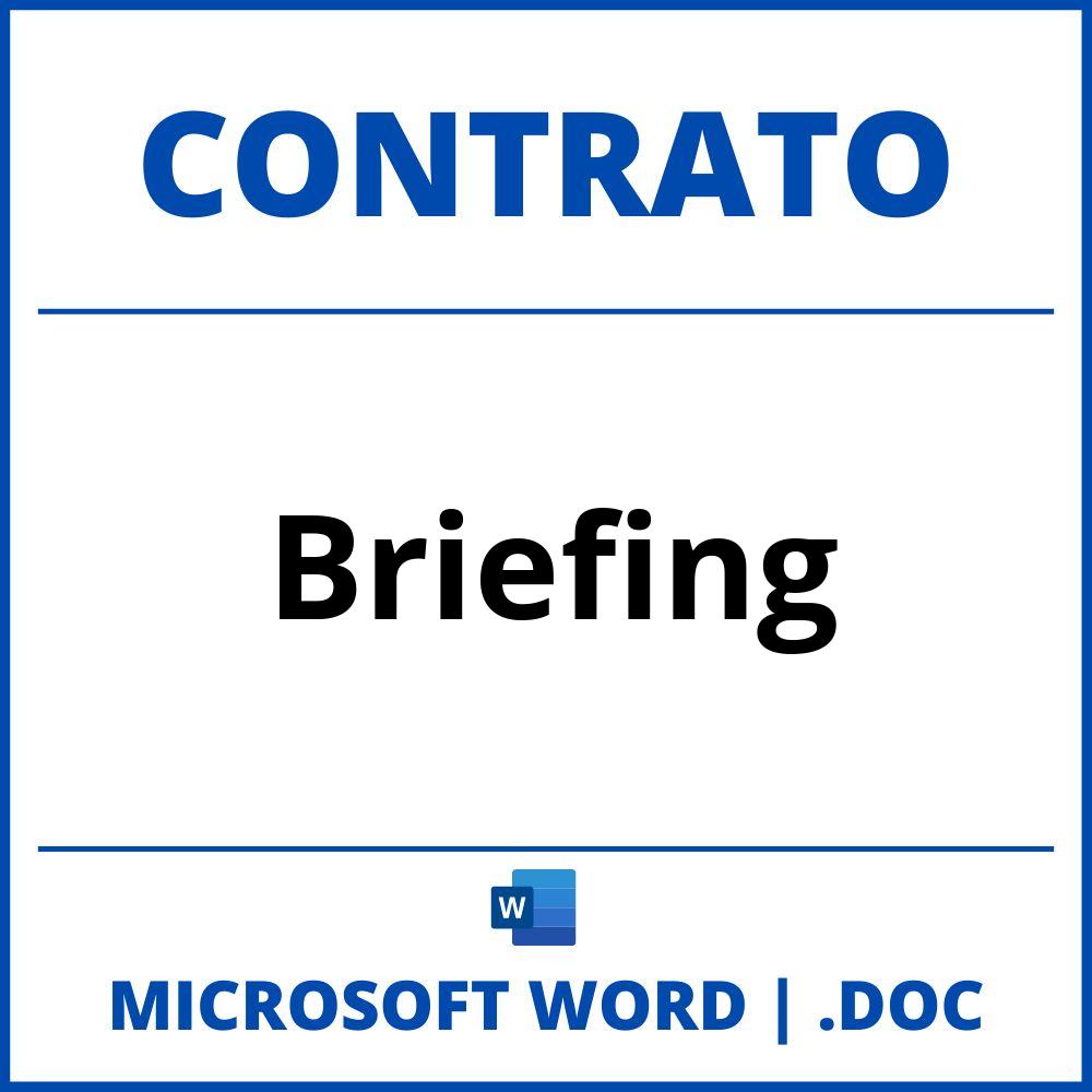 Contrato De Briefing