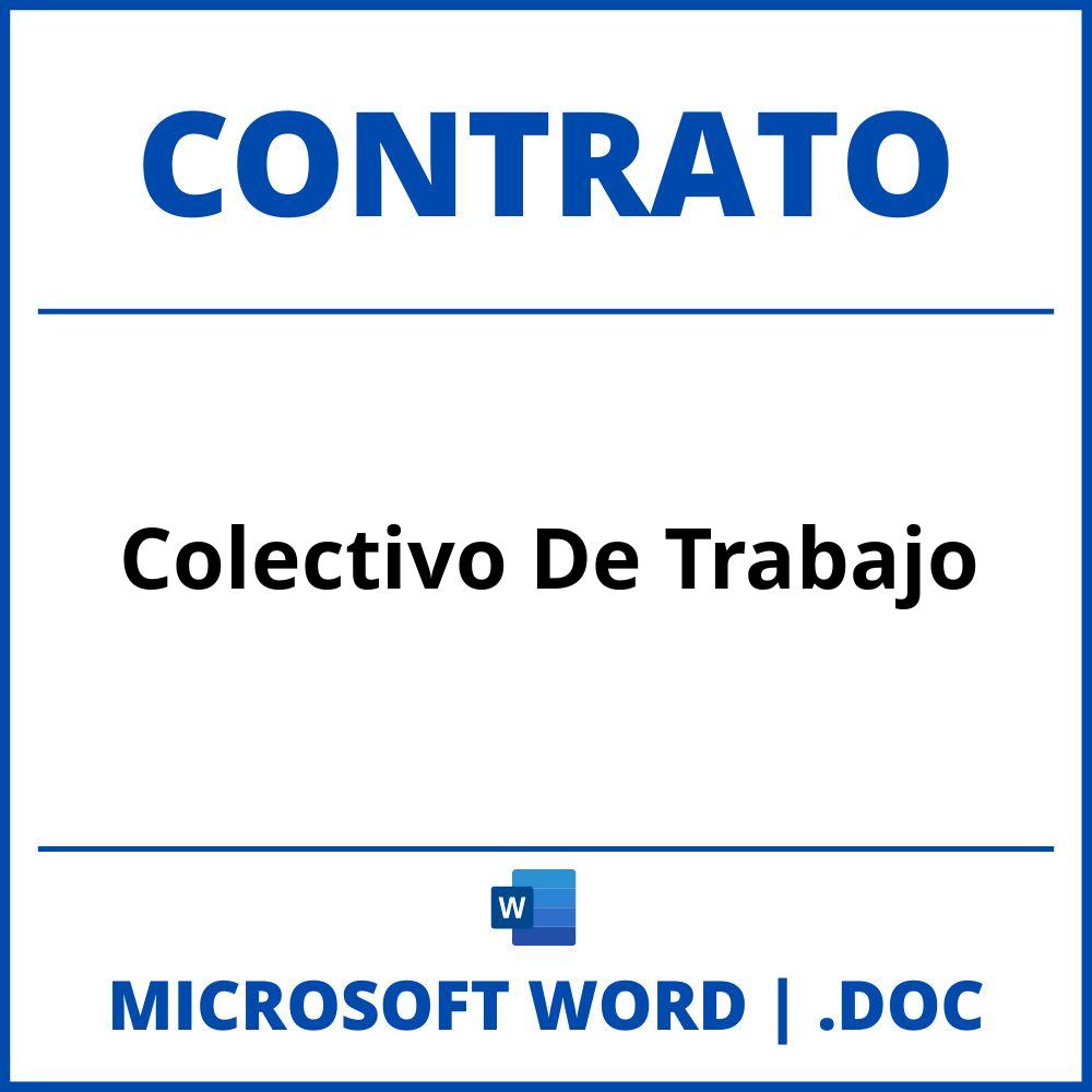 Contrato Colectivo De Trabajo