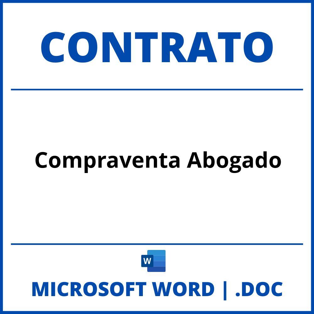 Contrato De Compraventa Abogado