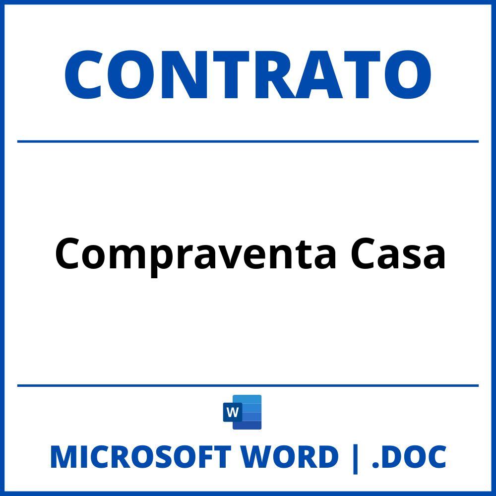 Contrato Compraventa Casa