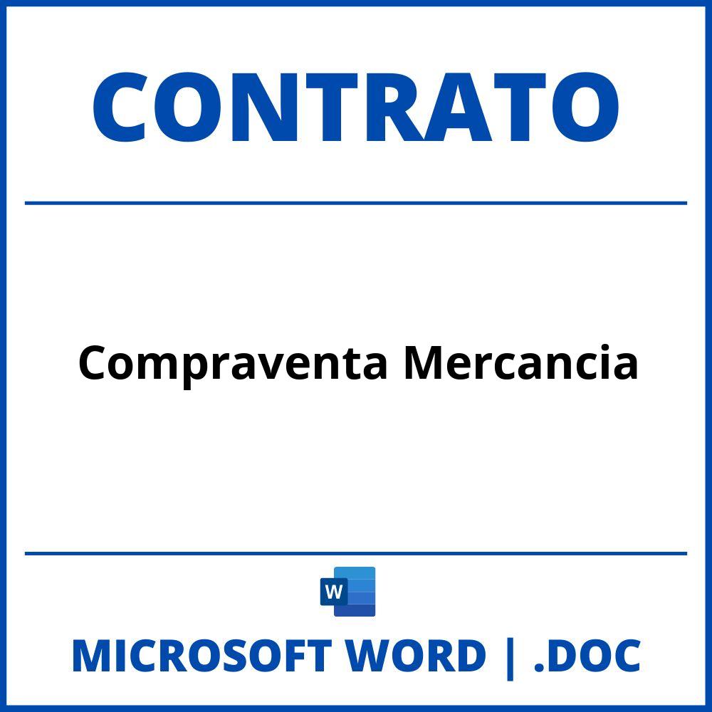 Contrato De Compraventa Mercancia