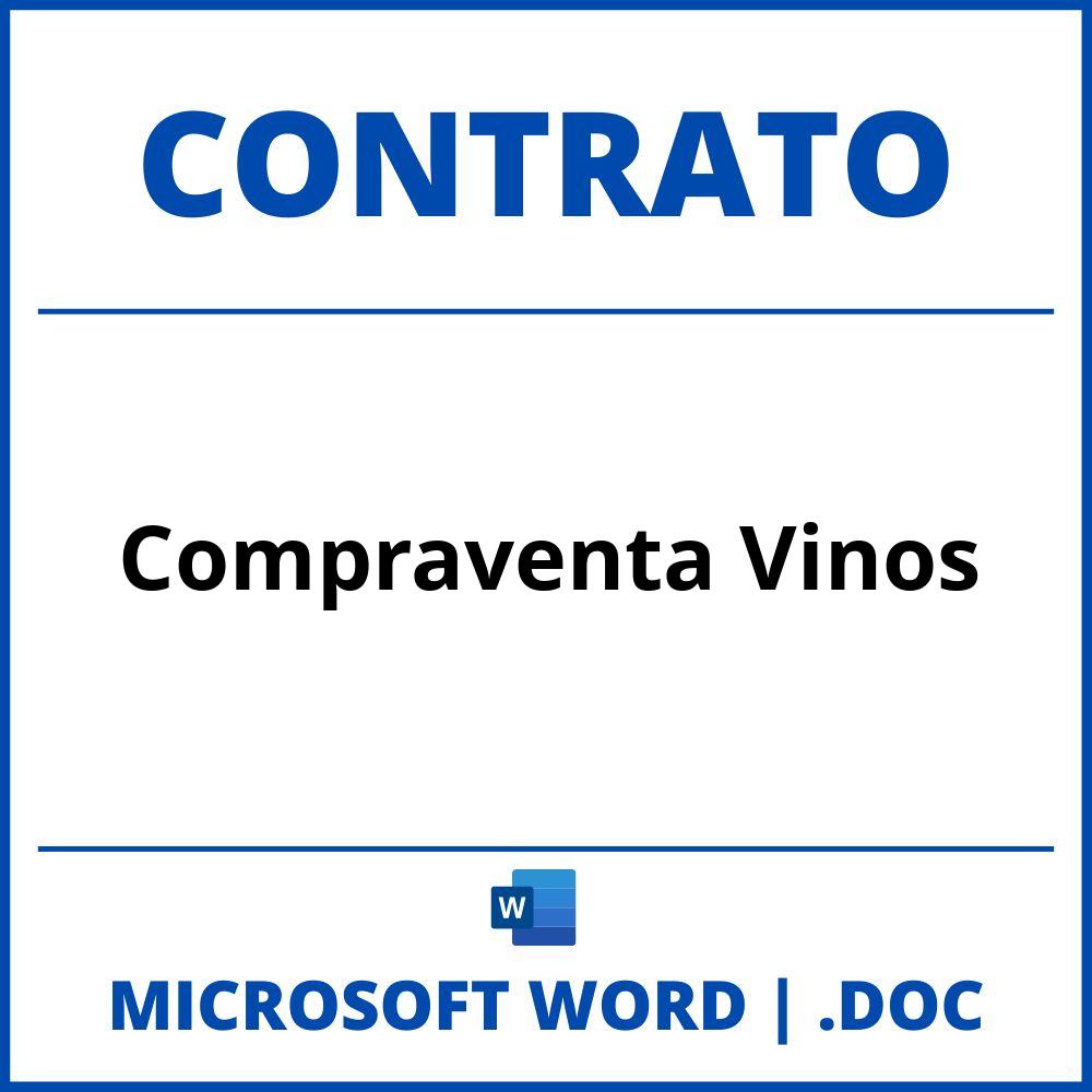 Contrato De Compraventa De Vinos