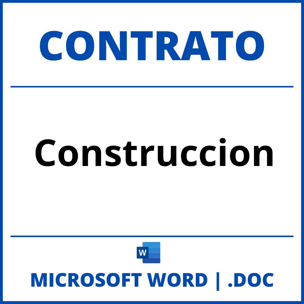 Contrato De Construccion