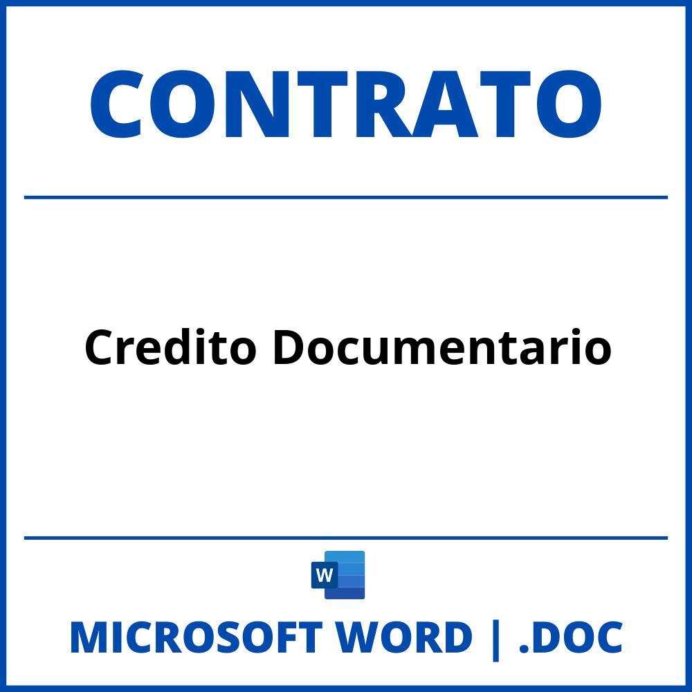 Contrato De Credito Documentario