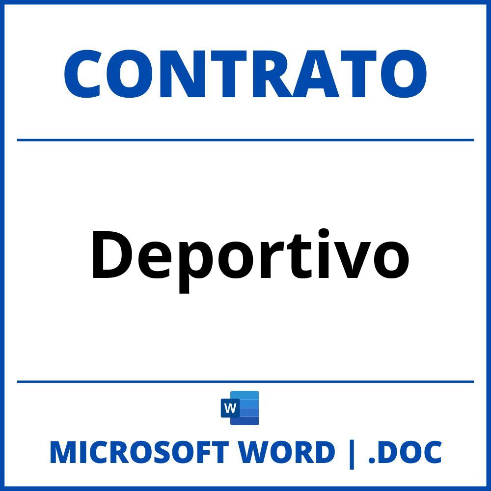 Contrato Deportivo