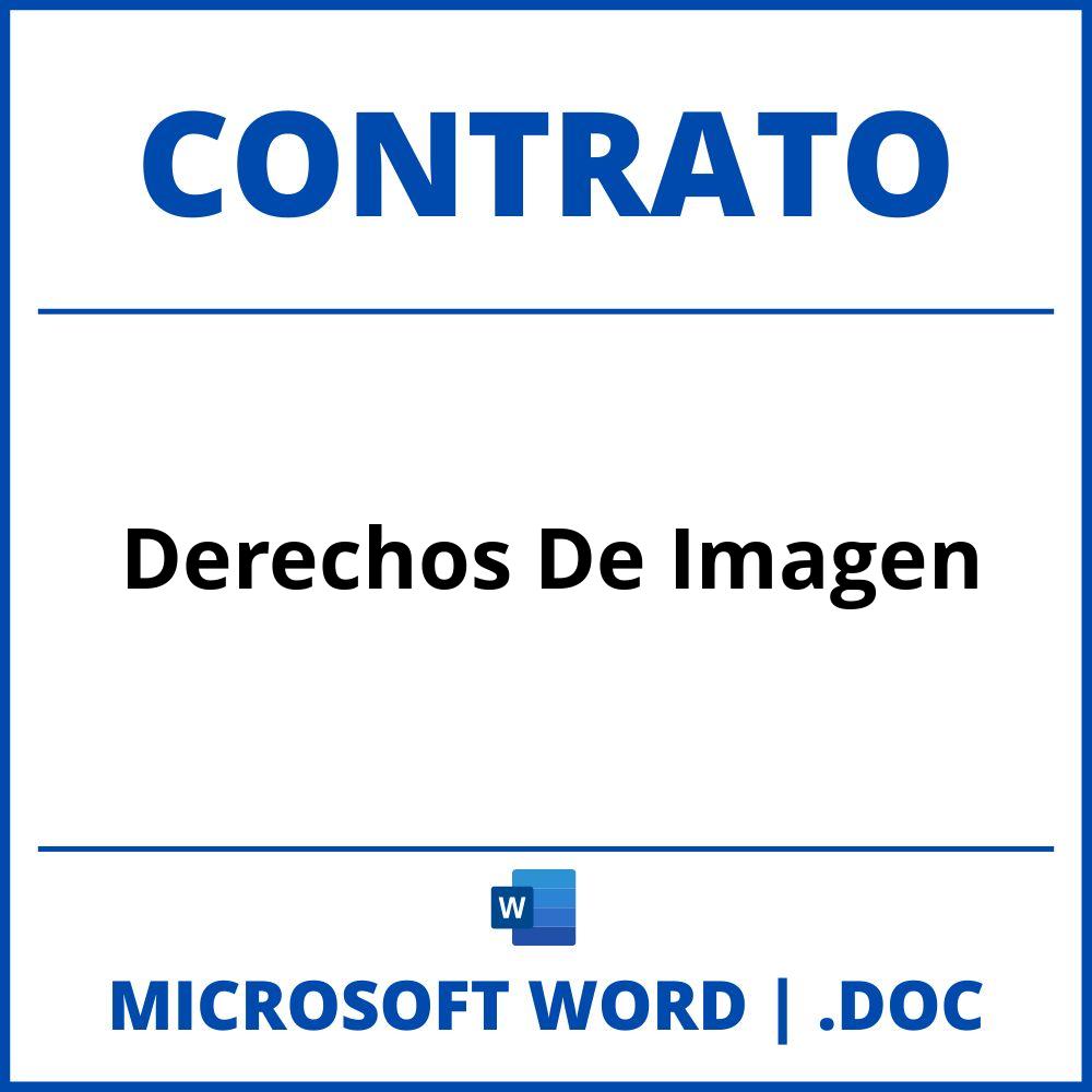 Contrato Derechos De Imagen