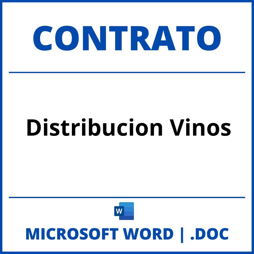 Contrato De Distribucion Vinos