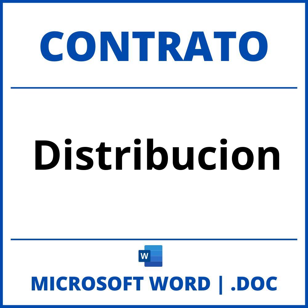 Contrato Distribucion