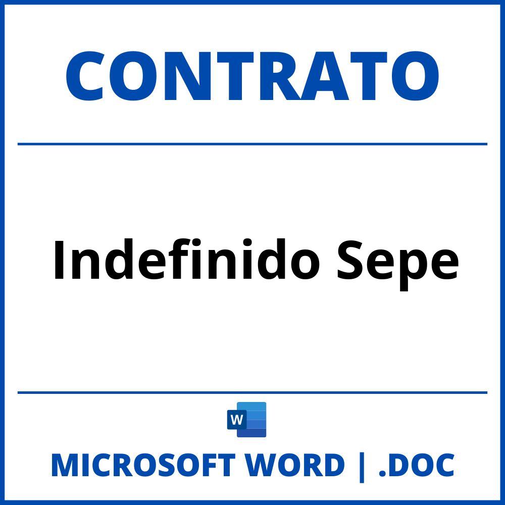 Contrato Indefinido Sepe