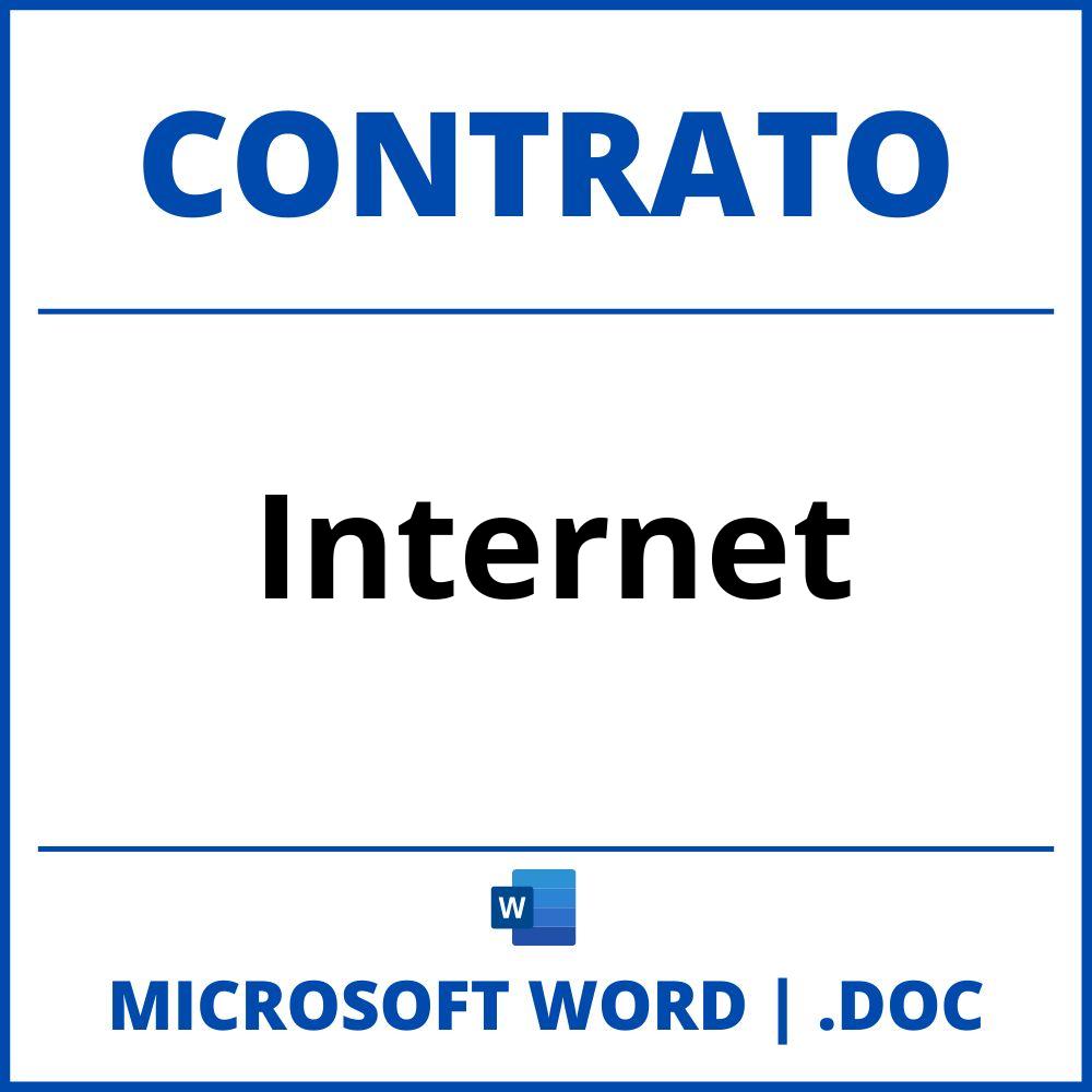 Contrato De Internet