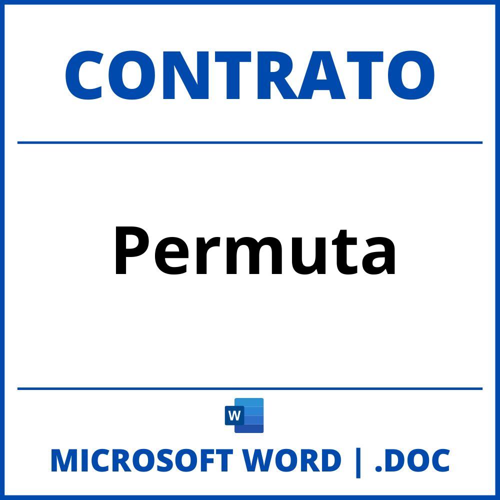 Contrato De Permuta