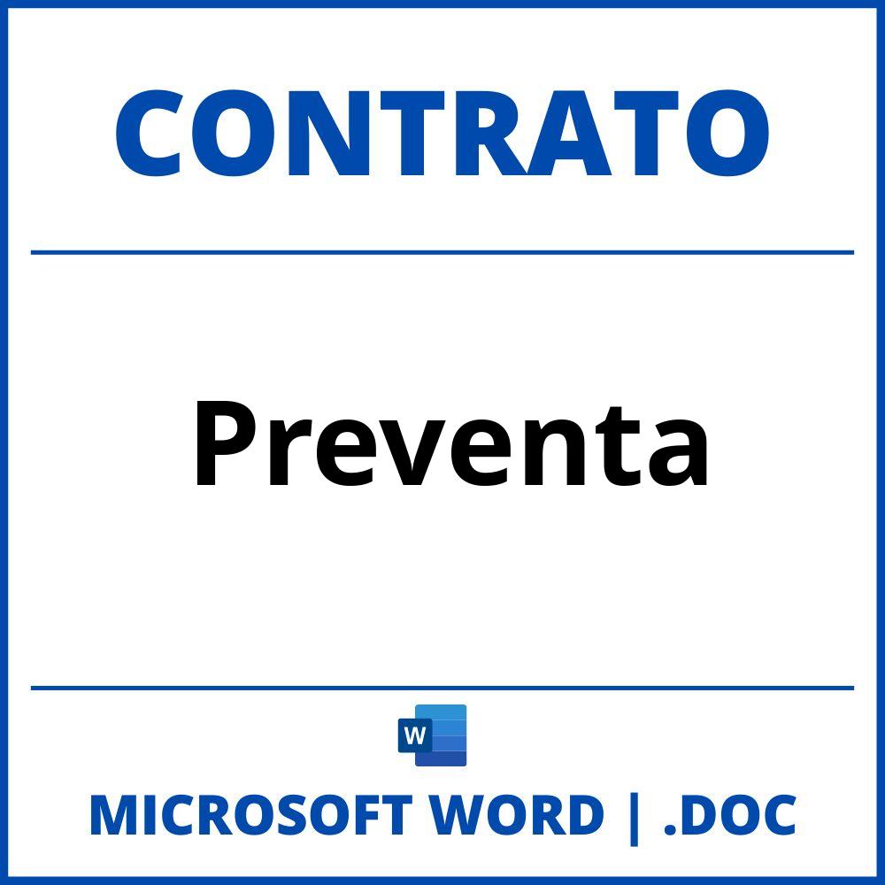 Contrato Preventa