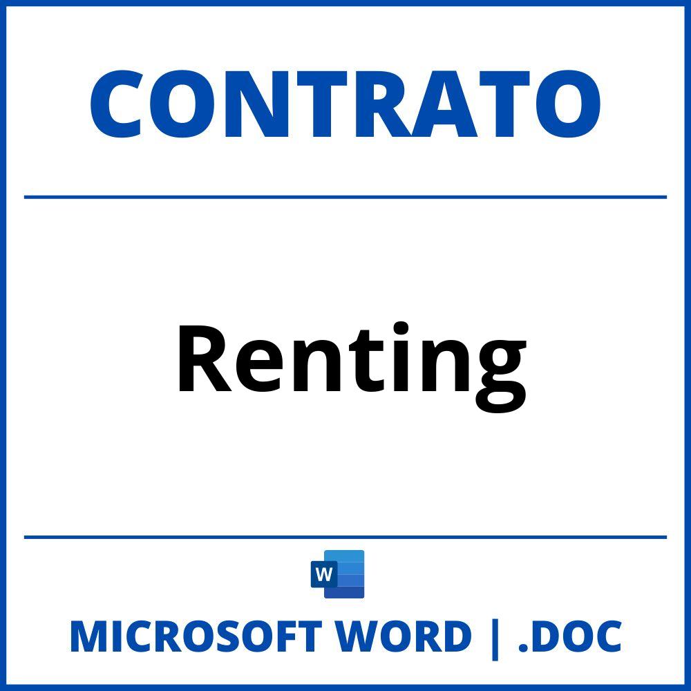 Contrato Renting