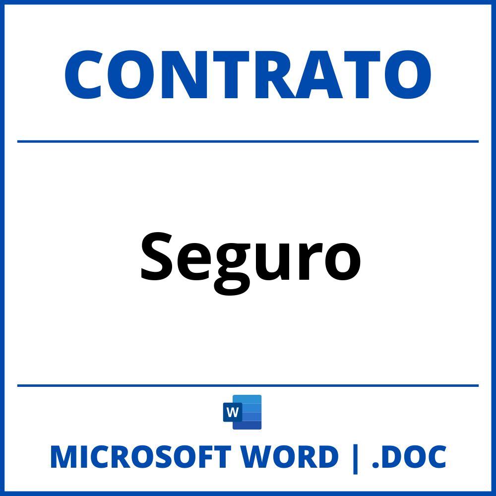 Contrato De Seguro